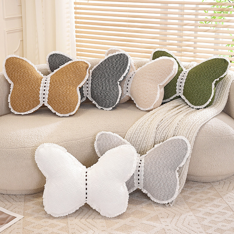 沙发蝴蝶抱枕卧室客厅靠枕2026新款四季通用高级感酒店民宿装饰枕