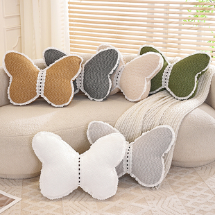 沙发蝴蝶抱枕卧室客厅靠枕2026新款四季通用高级感酒店民宿装饰枕