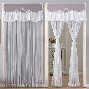 2026新款蕾丝纱帘高档防蚊隐私防窥遮挡帘门帘隔断帘公主风卧室帘