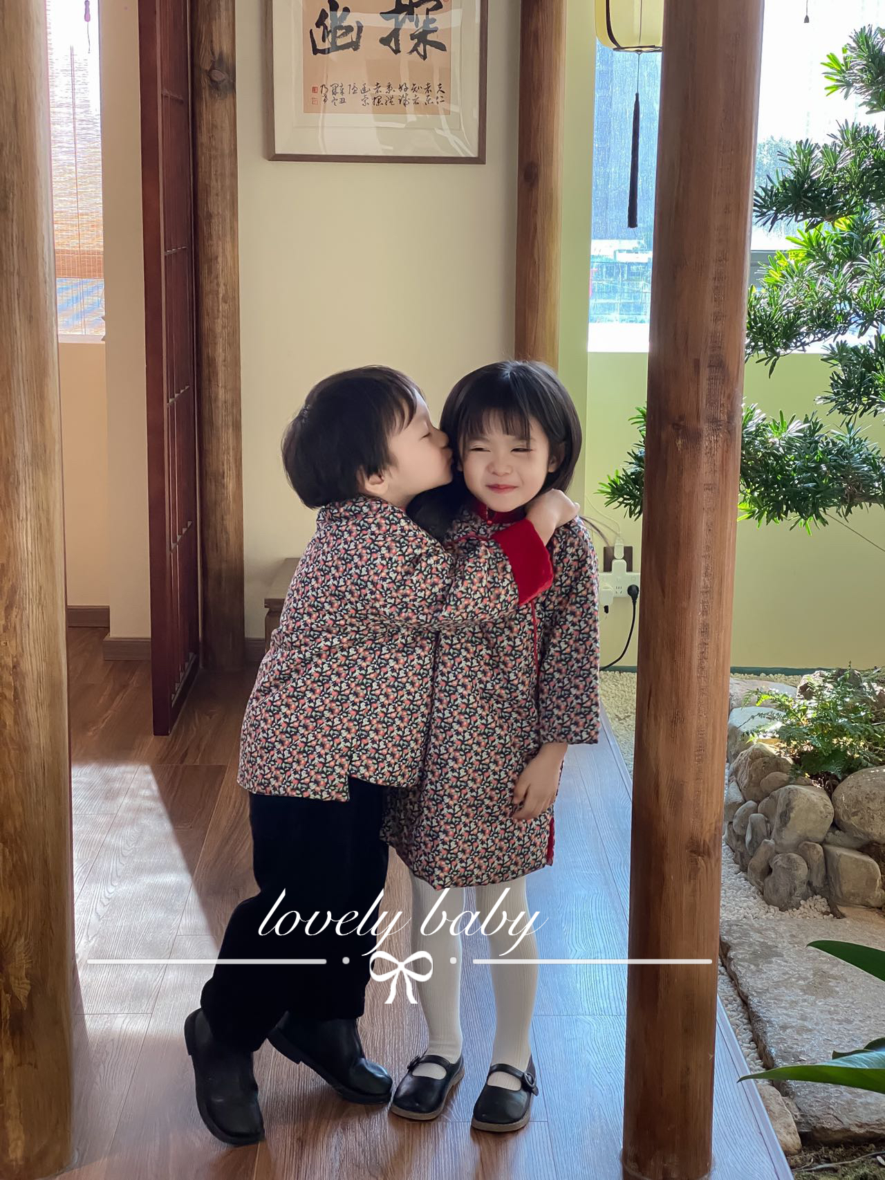 旗袍秋冬加棉拜年服周岁服