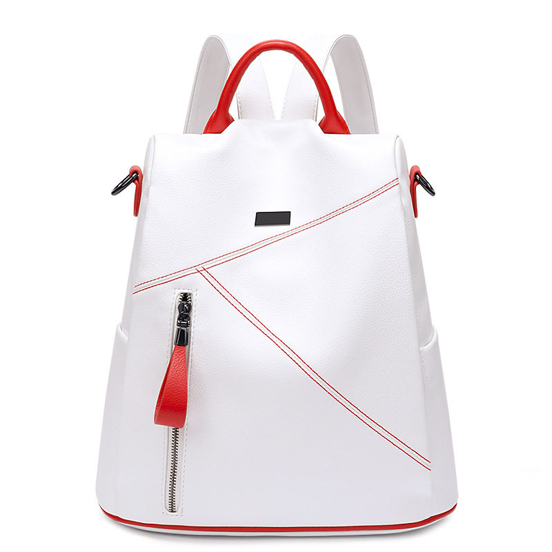 双肩背包女2026新款防盗书包韩版软牛皮大容量旅行包百搭休闲轻便