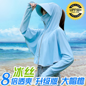 网红防晒衣女款2024年新爆款冰丝短外套女透气罩衫夏季外套薄开衫