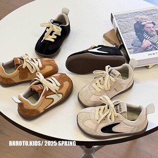 女童鞋2025夏季新款透气网面板鞋男童运动鞋宝宝休闲鞋儿童鞋子