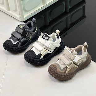 榴莲底男童鞋 新款 子防踢跑鞋 女童老爹鞋 儿童运动鞋 框子鞋 2024秋季