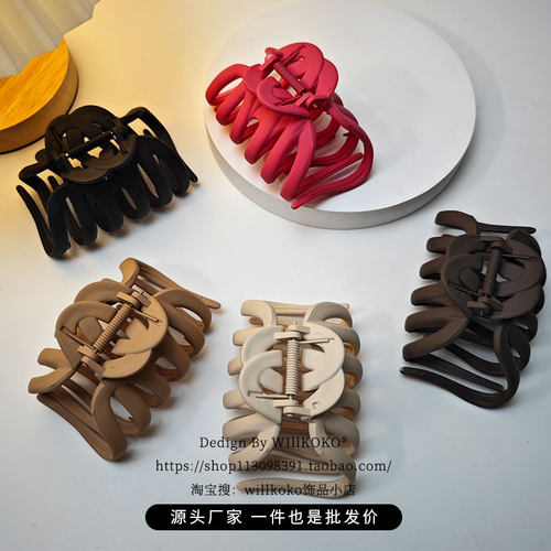 韩款发量多大号鲨鱼夹时尚百搭