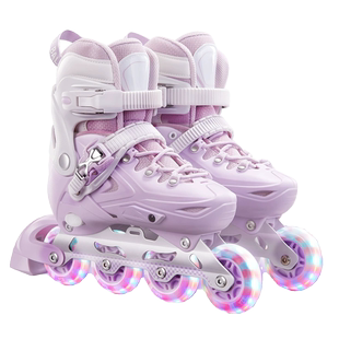 轮滑鞋 女童男童初学者女孩直排轮成人专业滑轮滑冰旱冰 儿童溜冰鞋