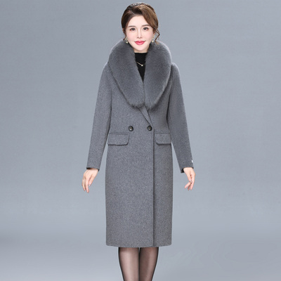 双面羊绒大衣女中长款2025新款冬