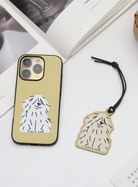 里面LM｜流浪狗狗挂件挂饰打结治愈简约可爱包包小挂件创意编织