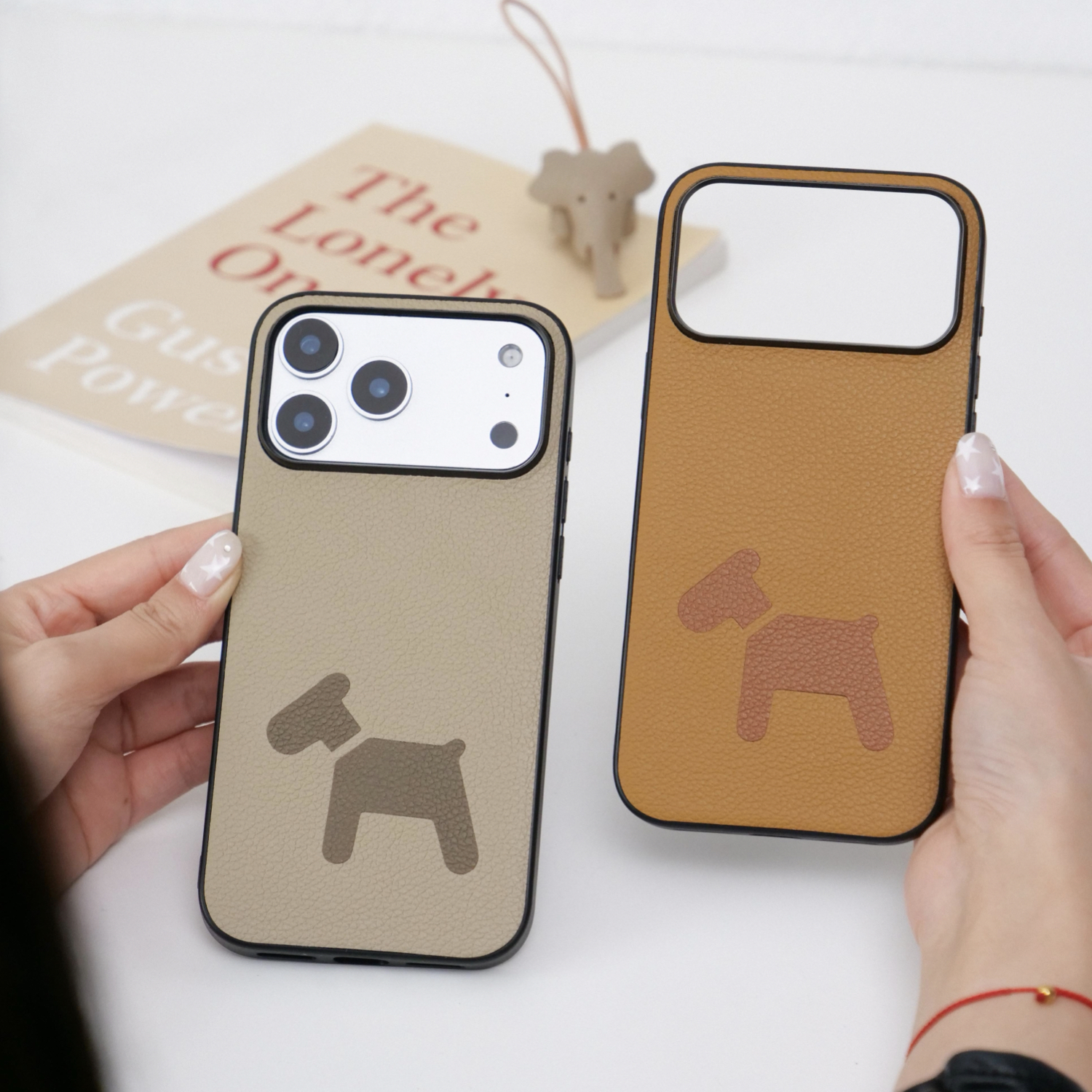 里面LM小木马手机壳真皮简约定制