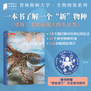 中国国家地理图书 普林斯顿大学生物图鉴系列图书 头足类 近亲柔软而强大 海洋生物科普读物图鉴 章鱼和它