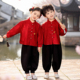 男女童新款 学开笔礼拜年服诗歌朗诵 汉服合唱服运动会幼儿园服套装