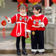 年服套装 儿童元 新年拜年服国风加厚唐装 冬季 旦演出服新春儿童套装