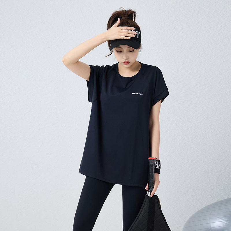 瑜伽服套装女2025新款夏季大码运动健身服速干宽松透气跑步训练服