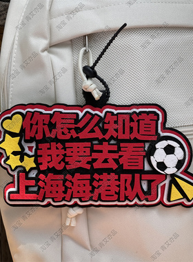 上海海港队足球背包书包包挂件球包挂饰文创比赛苏超联赛周边应援