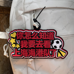 上海海港队足球背包书包包挂件球包挂饰文创比赛苏超联赛周边应援