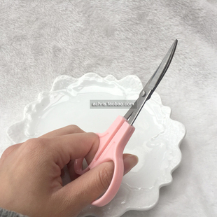 蓬蓬球弧度修剪工具弯头小剪刀 剪眼珠羊毛毡戳戳乐修表面DIY手工