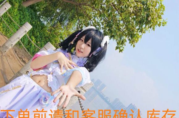 白色情人节矢泽妮可双马尾假毛