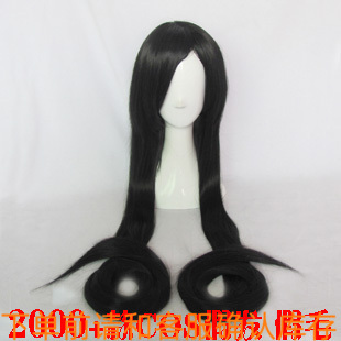 cosplay假毛1.5米黑色150cm桂/黎星刻秋山澪长直发高温丝长发假发