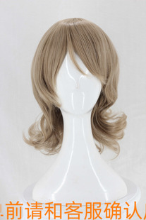 LoveLive!Sunshine!!渡边曜 亚麻灰色 短发短卷发cosplay假发假毛