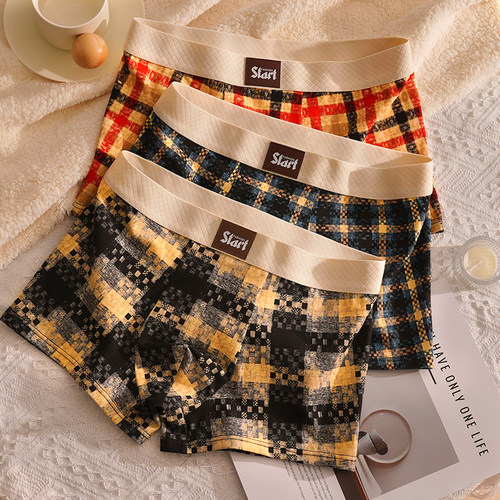 10A抑菌高级感男款纯棉中腰四角