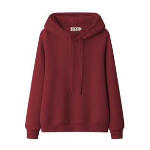 式 新款 通勤洋气款 宽松卫衣2024女士上衣连帽加厚加绒时尚 秋冬大码