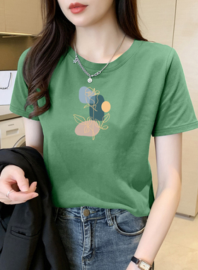 2024年夏季新款冰丝短袖t恤女通勤时尚小众百搭洋气显瘦体恤上衣