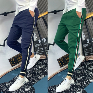 男2024潮牌束脚运动裤 潮流高弹百搭裤 卫裤 小脚韩版 子 男修身 休闲裤