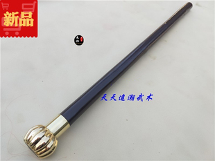 实心锤武术锤马术球击锤不锈钢骨朵锤达摩杖武术用品纯铜锤新品