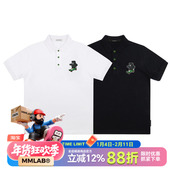 KOHIBEAR新款 滑板咖啡熊夏季 休闲纯棉白色黑色短袖 MMLAB POLO衫