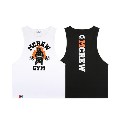 MCREWgym举重休闲健身印花背心