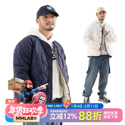 刺绣外套mcrew夹克无领秋冬