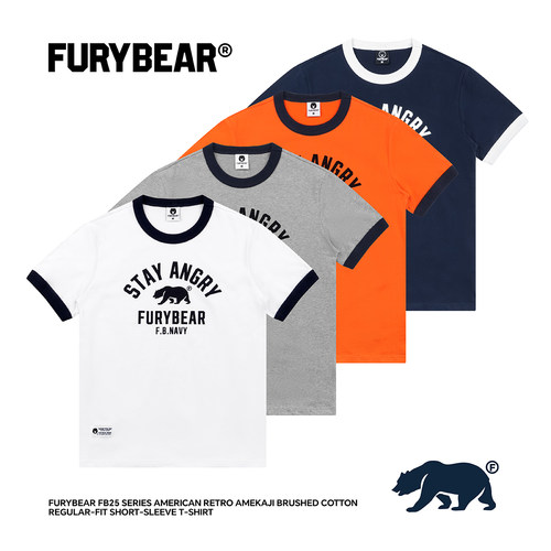 FURYBEAR熊怒FB25系列美式T恤