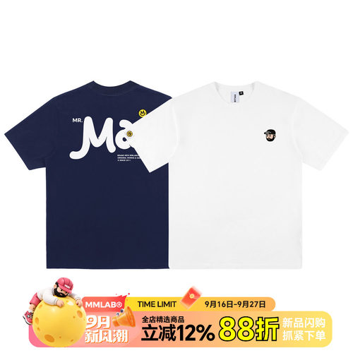 MMLABCREW潮牌MR.MAI印花短袖
