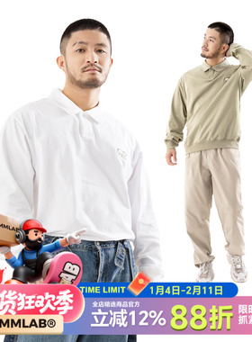 MCREW WILDNESS户外刺绣LOGO休闲简约加厚长袖POLOSHIRT POLO衫