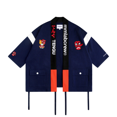 刺绣宽松日式和服外套