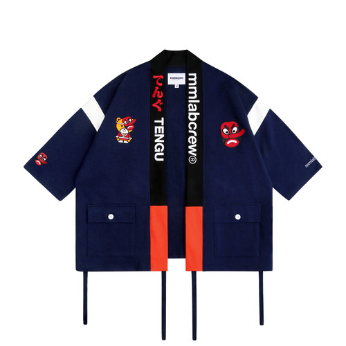 刺绣宽松日式和服外套
