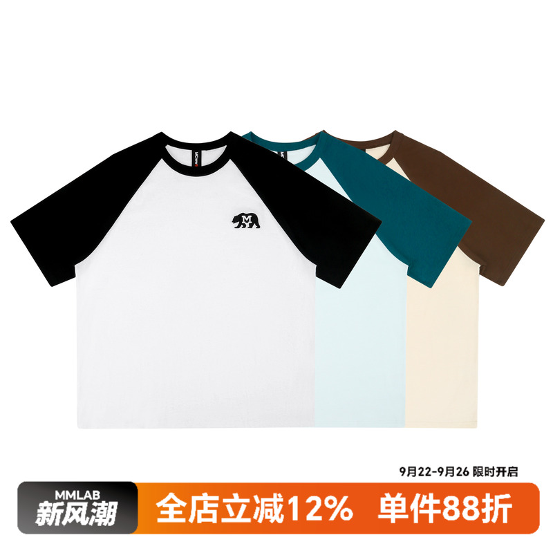 MCREW短袖拼色插肩T恤