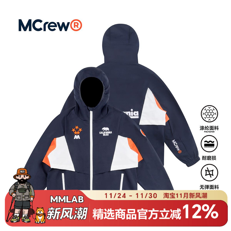 MCREWCABEAR系列连帽风衣外套