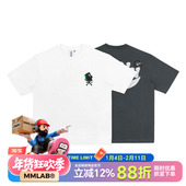 MMLAB T恤 咖啡熊刺绣白色深灰宽松圆领短袖 KOHIBEAR限量版 夏季