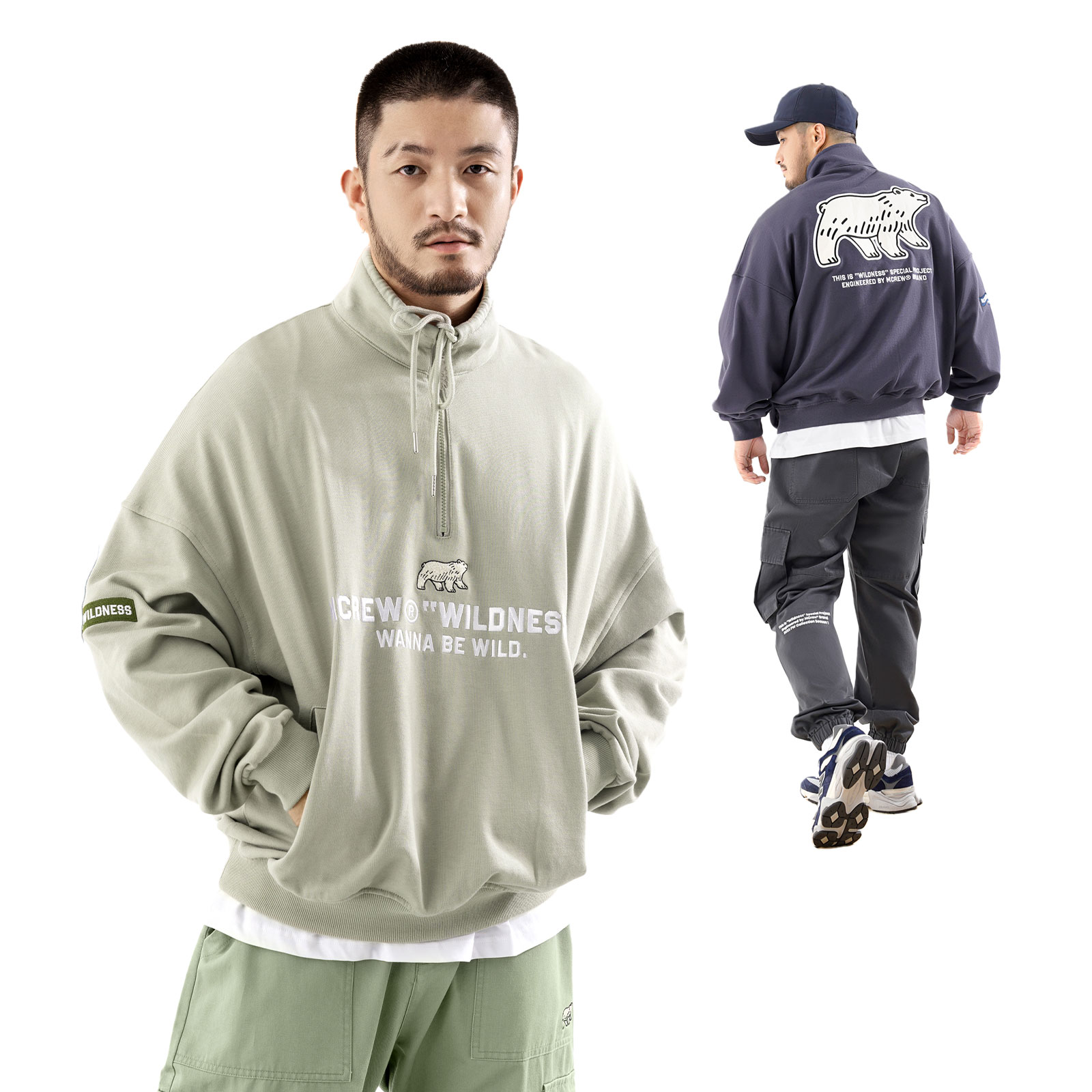 mmlabcrew户外卫衣套头