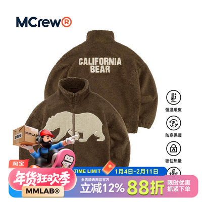 MCREWCABEAR系列黑色立领夹克