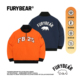 FURYBEAR熊怒系列秋冬新款 重工贴布刺绣运动重磅加厚套头立领卫衣