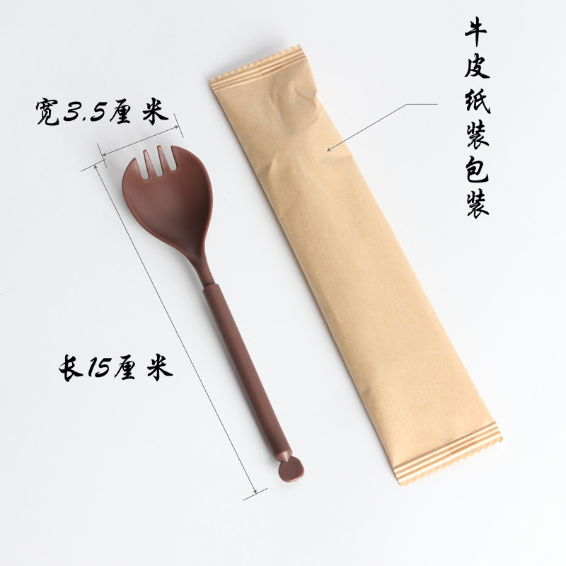 叉勺一体加厚独立包装图片