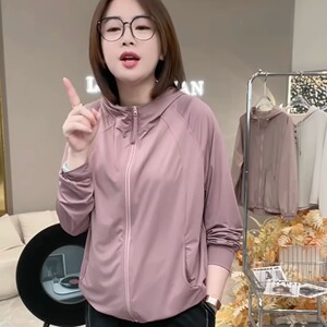 【冰爽夏日】轻薄防紫外线凉感百搭丝滑原纱防晒衣外套A763#88777