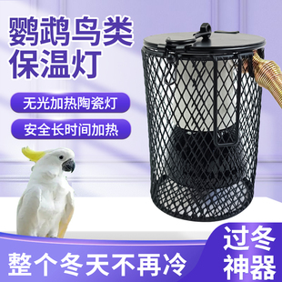 鹦鹉陶瓷加热灯取暖灯灯罩玄凤保暖芦丁鸡鸟笼专用过冬无光保温灯