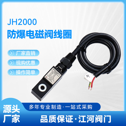防爆电磁阀线圈JH2000 ExmbIICT4 Gb 量大可优惠DC24V AC220V手动