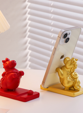 马上有钱手机支架2026生肖小马摆件本命年礼物马年吉祥物伴手礼品