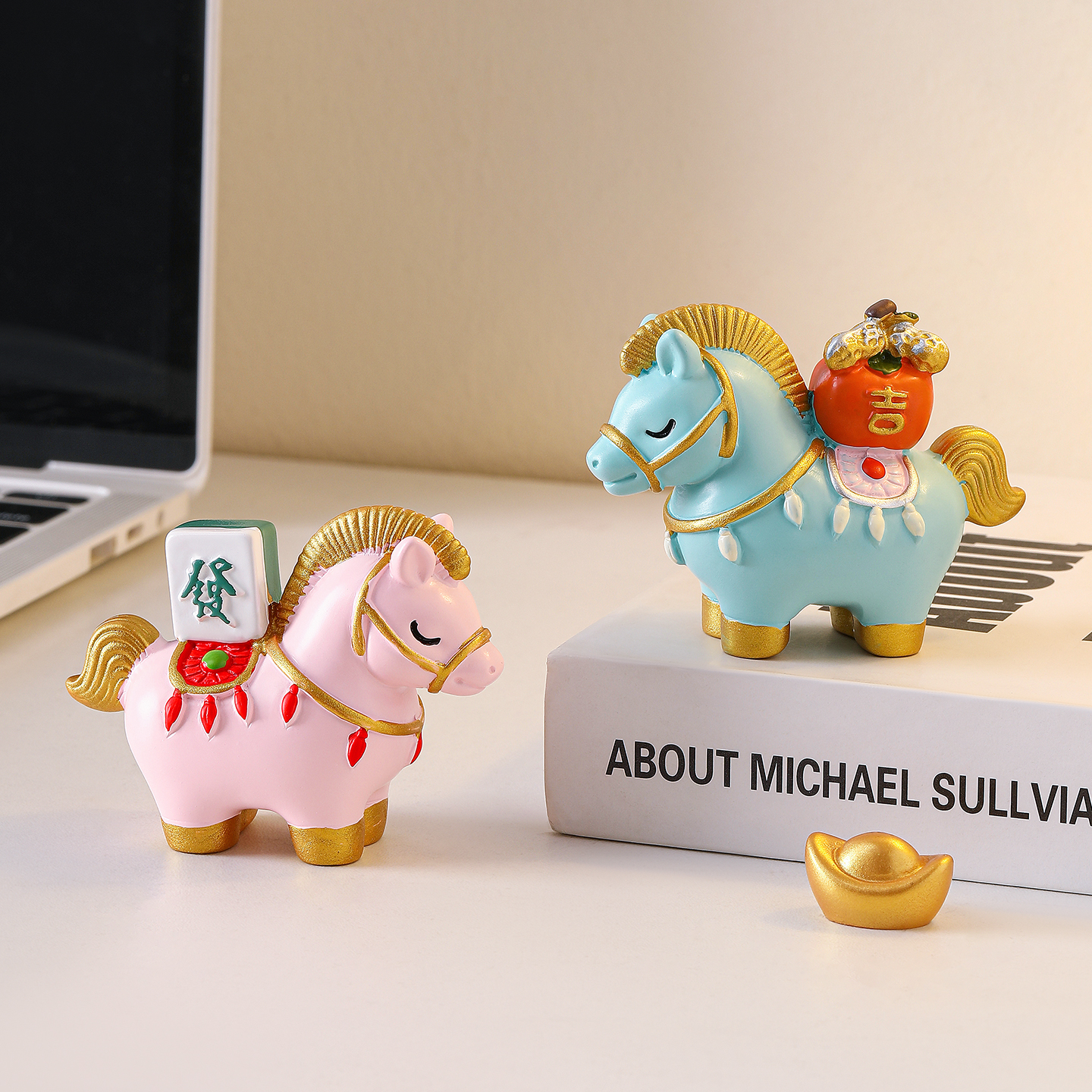 2026马年吉祥物马上有钱桌面摆件
