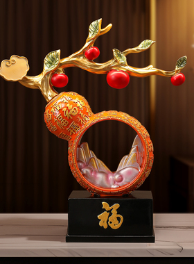 新中式福禄葫芦招财摆件酒柜客厅玄关办公室轻奢装饰搬家乔迁礼物
