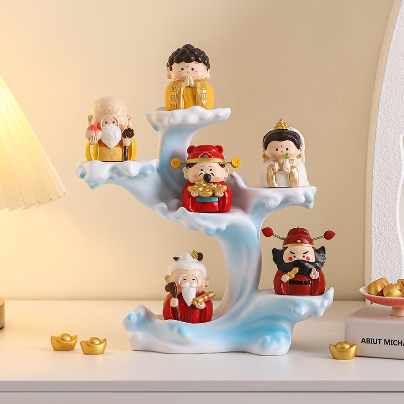 办公室内桌面玄关装饰各路神仙